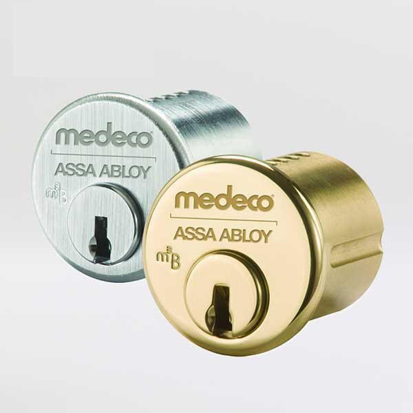 MEDECO:BiLevel 1" Mortise Cylinder - Gold